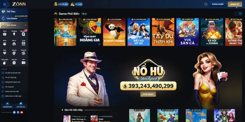 Top các sảnh game được yêu thích nhất